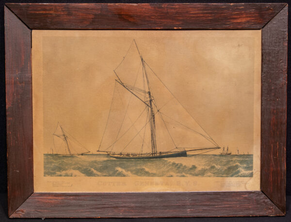 Print of Cutter GENESTA of the Royal Yacht Squadron