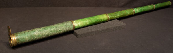 18th Century Early Green Shagreen and Vellum Telescope - Image 4