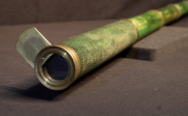 18th Century Early Green Shagreen and Vellum Telescope - Image 3