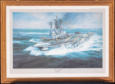 Print of the Aircraft Carrier HMS ARK ROYAL