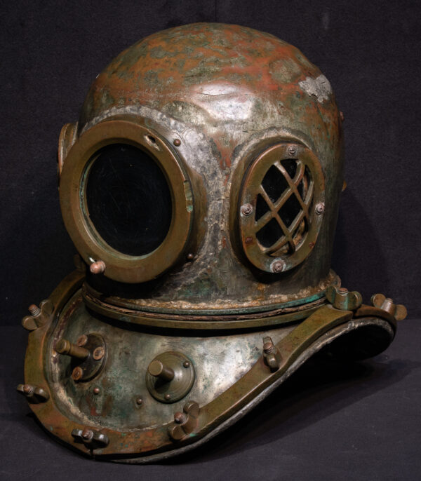 WW2 Era Korean Deep Water Dive Helmet - Image 10