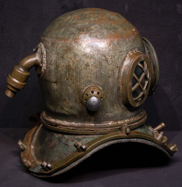 WW2 Era Korean Deep Water Dive Helmet - Image 7