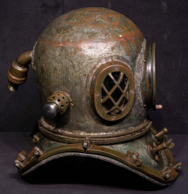 WW2 Era Korean Deep Water Dive Helmet - Image 6