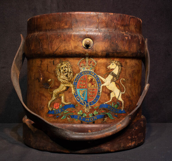 British Naval/Military Leather Shot & Cordite Bucket