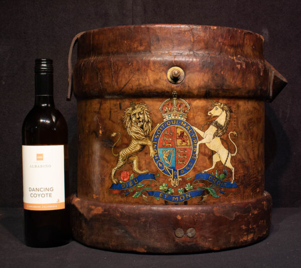 British Naval/Military Leather Shot & Cordite Bucket - Image 7