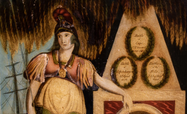 Admiral Lord Nelson Memorial Mezzotint on Glass - Image 4