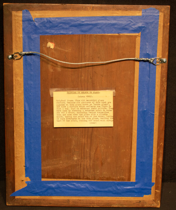 Admiral Lord Nelson Memorial Mezzotint on Glass - Image 3