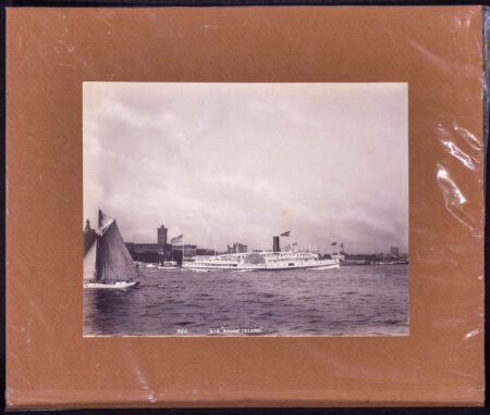 Matted Period Photo of the STR RHODE ISLAND