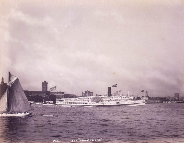 Matted Period Photo of the STR RHODE ISLAND - Image 2