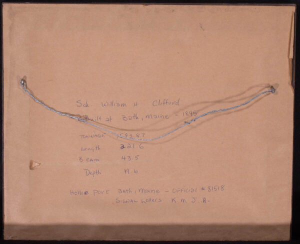 Original Period Photo of the Schooner WILLIAM CLIFFORD - Image 2