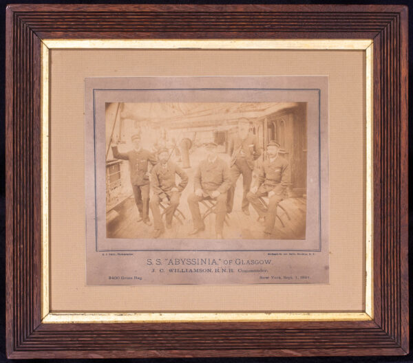 A Pair of Original Period Photos from the SS ABYSSINIA of Glasgow - Image 3