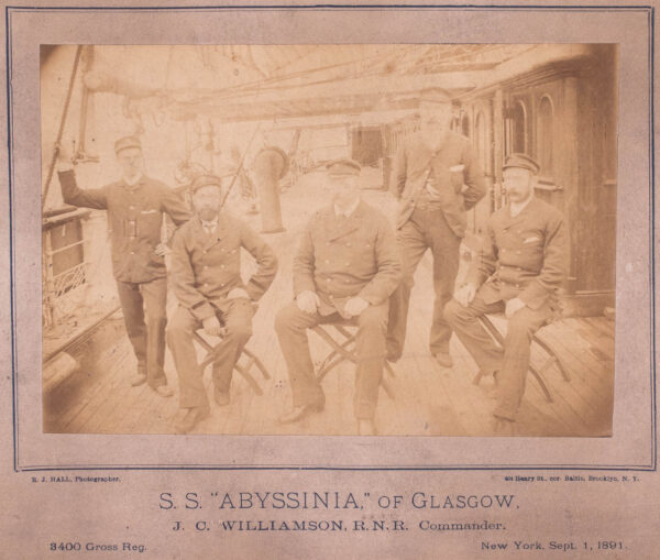 A Pair of Original Period Photos from the SS ABYSSINIA of Glasgow - Image 2