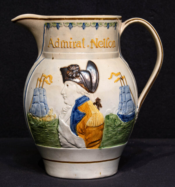 Admirals Nelson and Barry Relief Large Portrait Jug