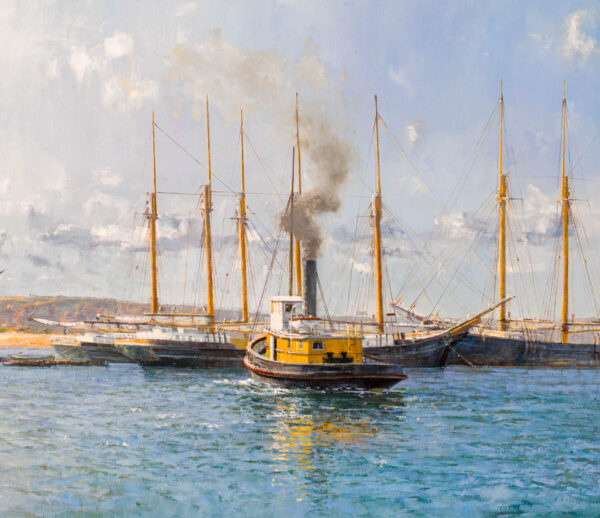 Bark HESPER Unloading Lumber at San Diego - Image 3