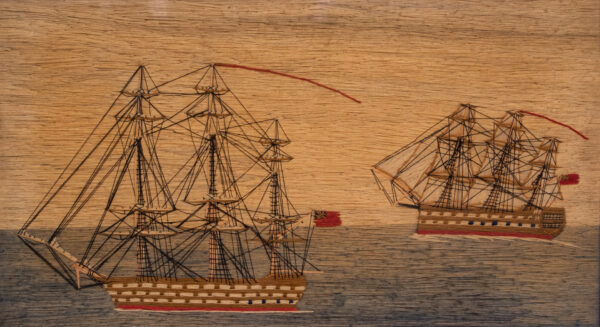 Sailors Woolwork of Two Full Rigged Ships - Image 3