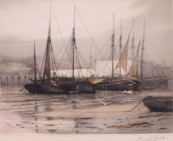 Hand Colored Etching by Henry Walker - Image 2