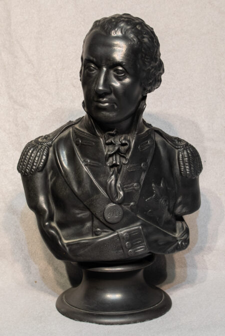 Black Basalt Wedgwood Bust of Horatio Nelson