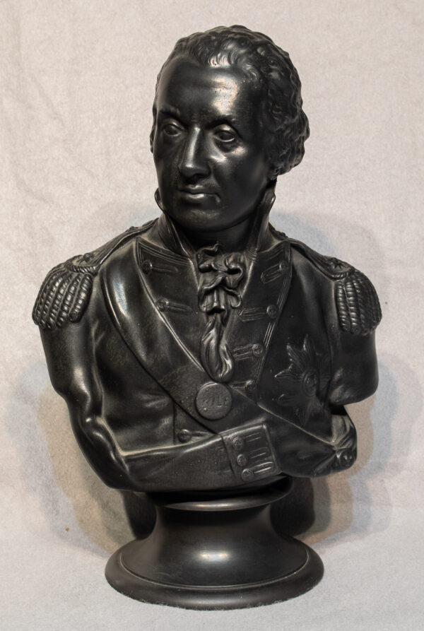 Black Basalt Wedgwood Bust of Horatio Nelson