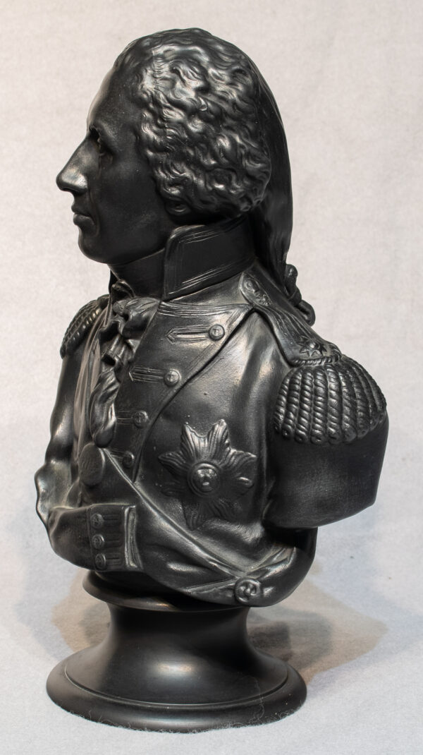 Black Basalt Wedgwood Bust of Horatio Nelson - Image 6