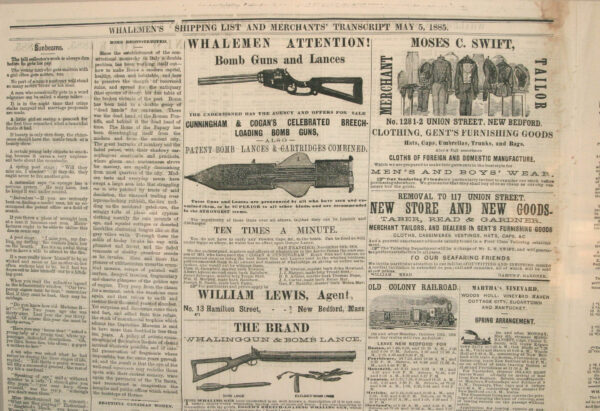 Whalemans Shipping List and Merchants Transcript from New Bedford - Image 3