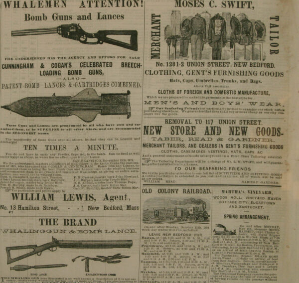 Whalemans Shipping List and Merchants Transcript from New Bedford - Image 4
