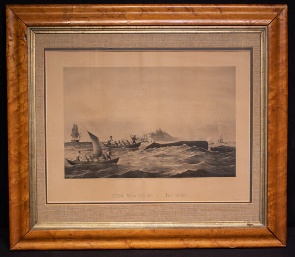 Sperm Whaling No 1-The Chase Lithograph