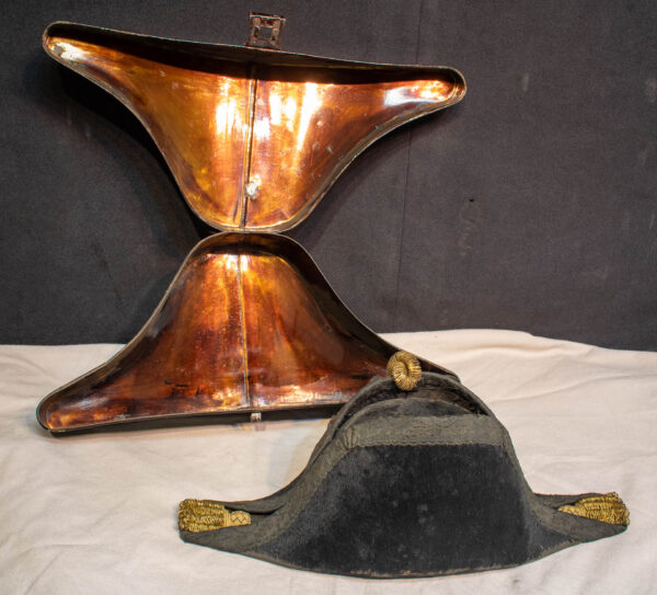 Bicorne Naval Hat in Original Tin Case - Image 7