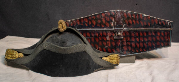 Bicorne Naval Hat in Original Tin Case - Image 5