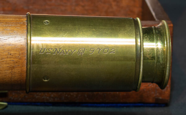 Rare Early Cased US Naval Telescope by Blunt - Image 4