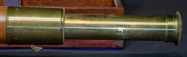 Rare Early Cased US Naval Telescope by Blunt - Image 3