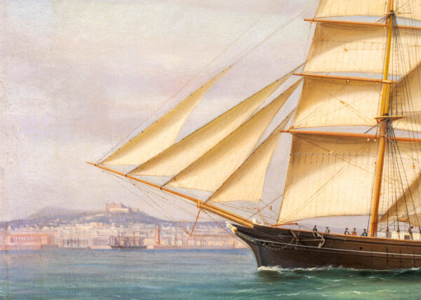 Brig EPHRATAH of Port Madoc Entering Naples - Image 4
