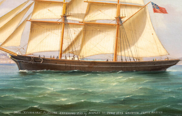 Brig EPHRATAH of Port Madoc Entering Naples - Image 2