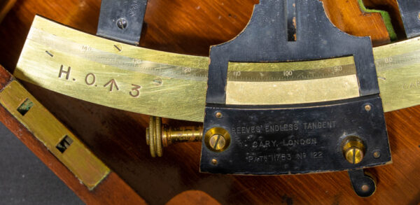 Cased T-Frame Quintant with Gold Scale by Cary of London - Image 3