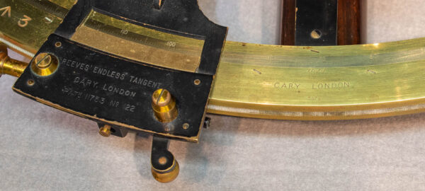 Cased T-Frame Quintant with Gold Scale by Cary of London - Image 9