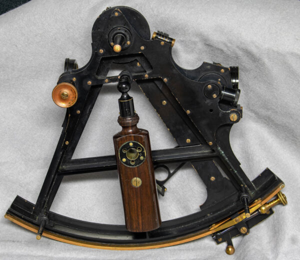 Cased T-Frame Quintant with Gold Scale by Cary of London - Image 8