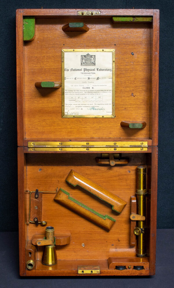 Cased T-Frame Quintant with Gold Scale by Cary of London - Image 7