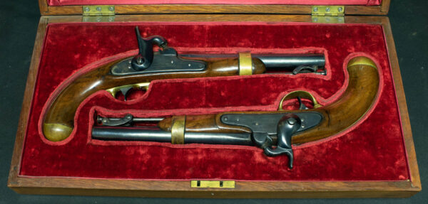 US Cavalry H. Aston Co. and I.N. Johnson Cased Pistols - Image 10