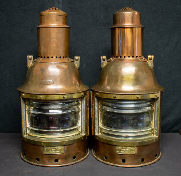 Pair of Large Chance Brothers Port and Starboard Lights - Image 6