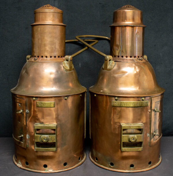 Pair of Large Chance Brothers Port and Starboard Lights - Image 5