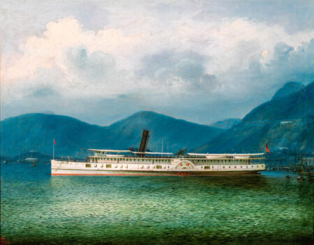 The Sidewheeler HONAM in Kowloon Harbor