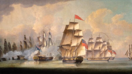 Napoleonic War Battle of Pulo Aura