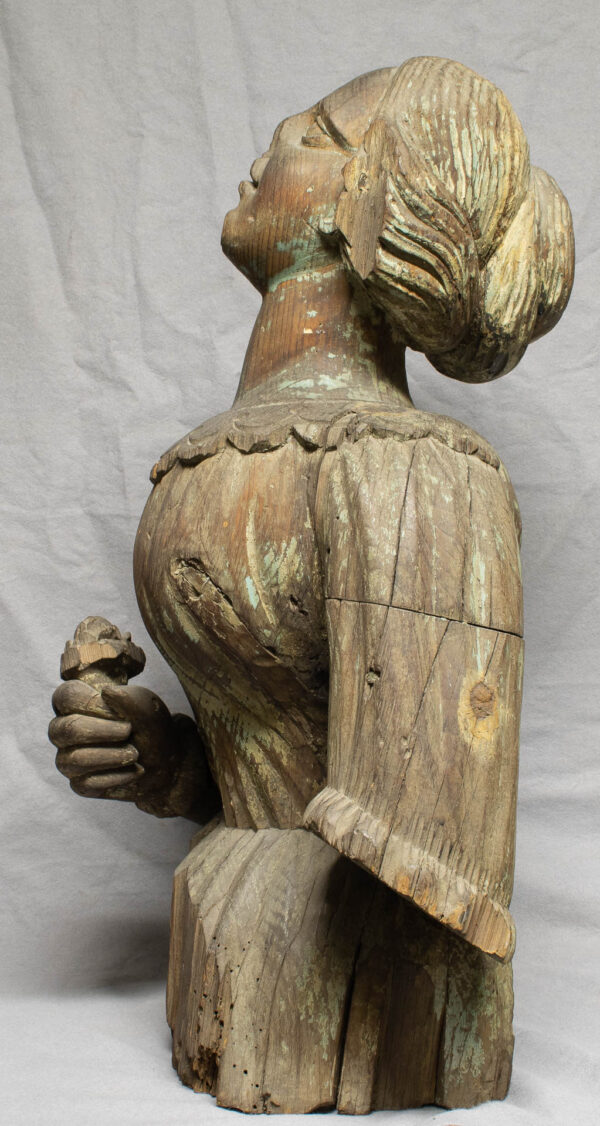 Ships Figurehead of an American Lady Holding a Flower - Image 4