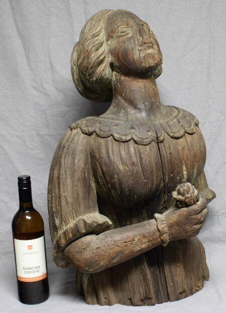 Ships Figurehead of an American Lady Holding a Flower