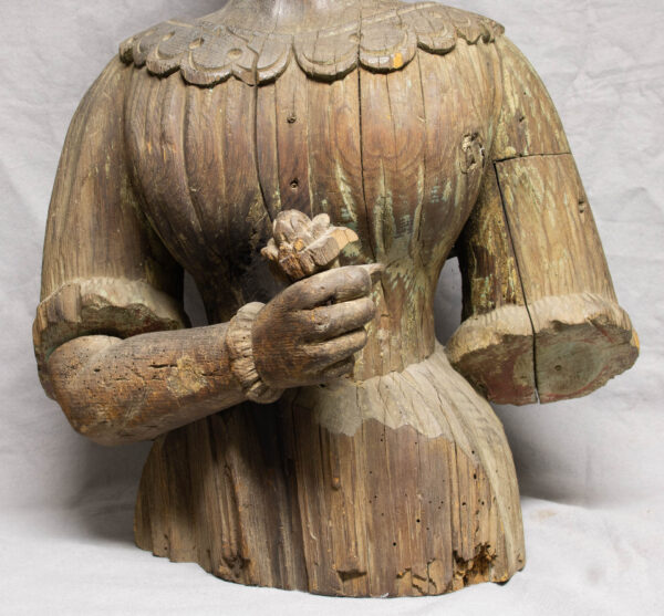 Ships Figurehead of an American Lady Holding a Flower - Image 3