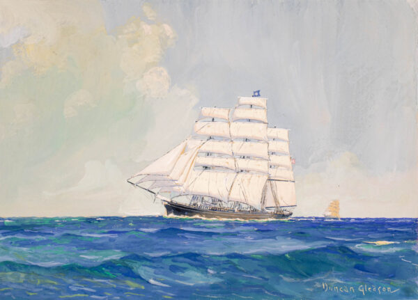 A Sailing Ship in Calm Seas - Image 3