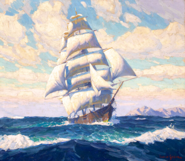Full Masted Ship Off Catalina Island - Image 3