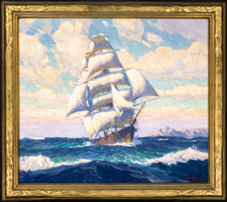 Full Masted Ship Off Catalina Island