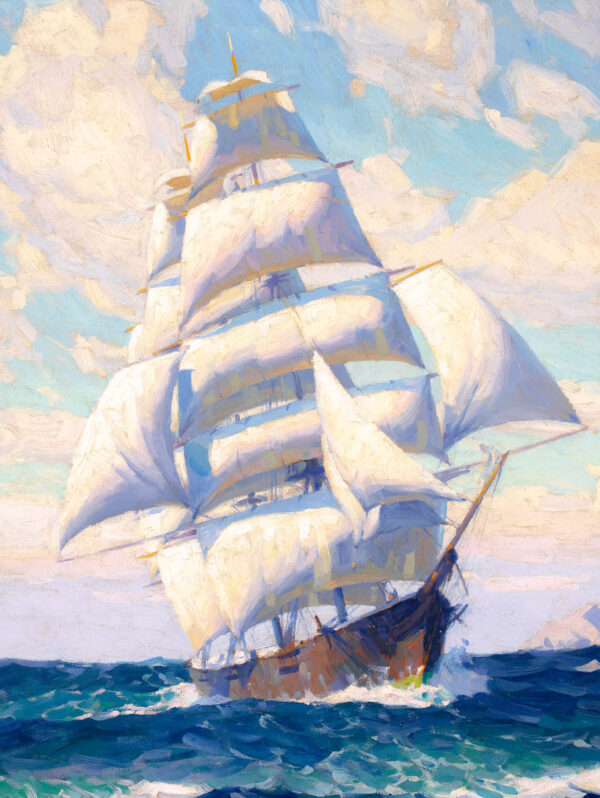 Full Masted Ship Off Catalina Island - Image 4