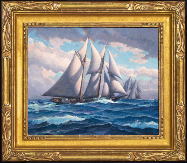 Gloucester Schooners Racing for Home - Image 3