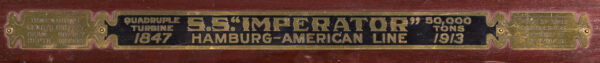 Period Lithograph on Tin of SS IMPERATOR - Image 4